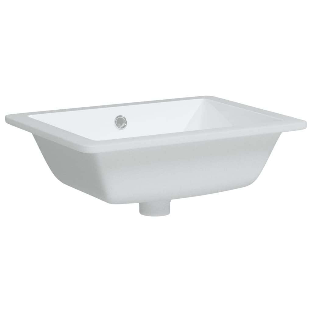 BIDAXL WASHBASIN RECTANGULAR 46,5x35x18 cm keramisk vit