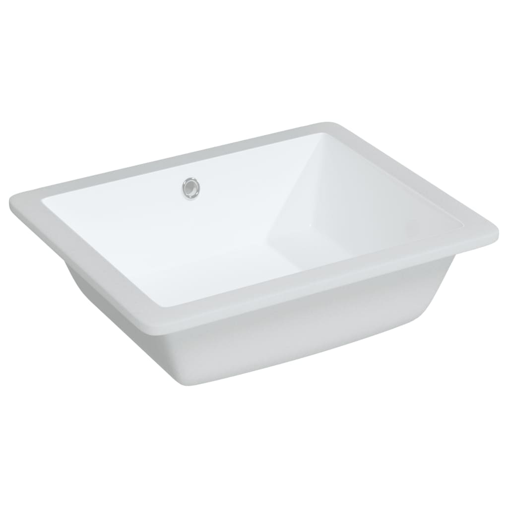 Vidaxl Washingin Rectangulaire 50x40.5x18.5 cm Céramique blanc