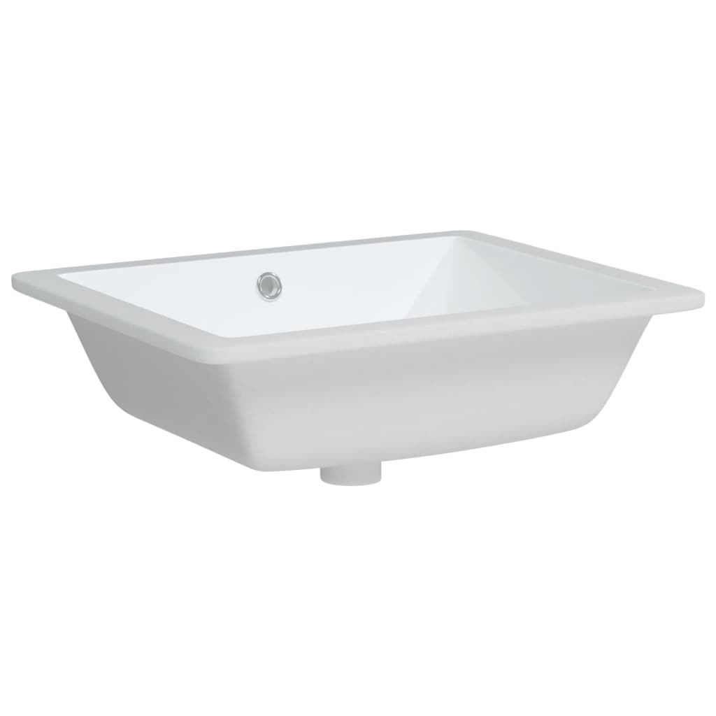 Vidaxl Washingin Rectangulaire 50x40.5x18.5 cm Céramique blanc