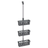 Vidaxx support de douche 30x15x (67-105) cm aluminium