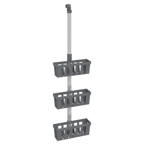 Vidaxx support de douche 30x15x (67-105) cm aluminium