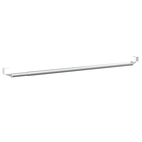 Vidaxx tringles à rideaux 2 pcs 40-60 cm aluminium blanc et argent