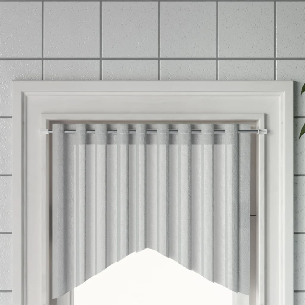 Vidaxx tringles à rideaux 2 pcs 40-60 cm aluminium blanc et argent