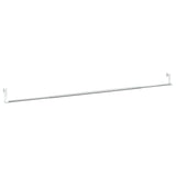 Vidaxx tringles à rideaux 2 pcs 90-135 cm aluminium blanc et argent