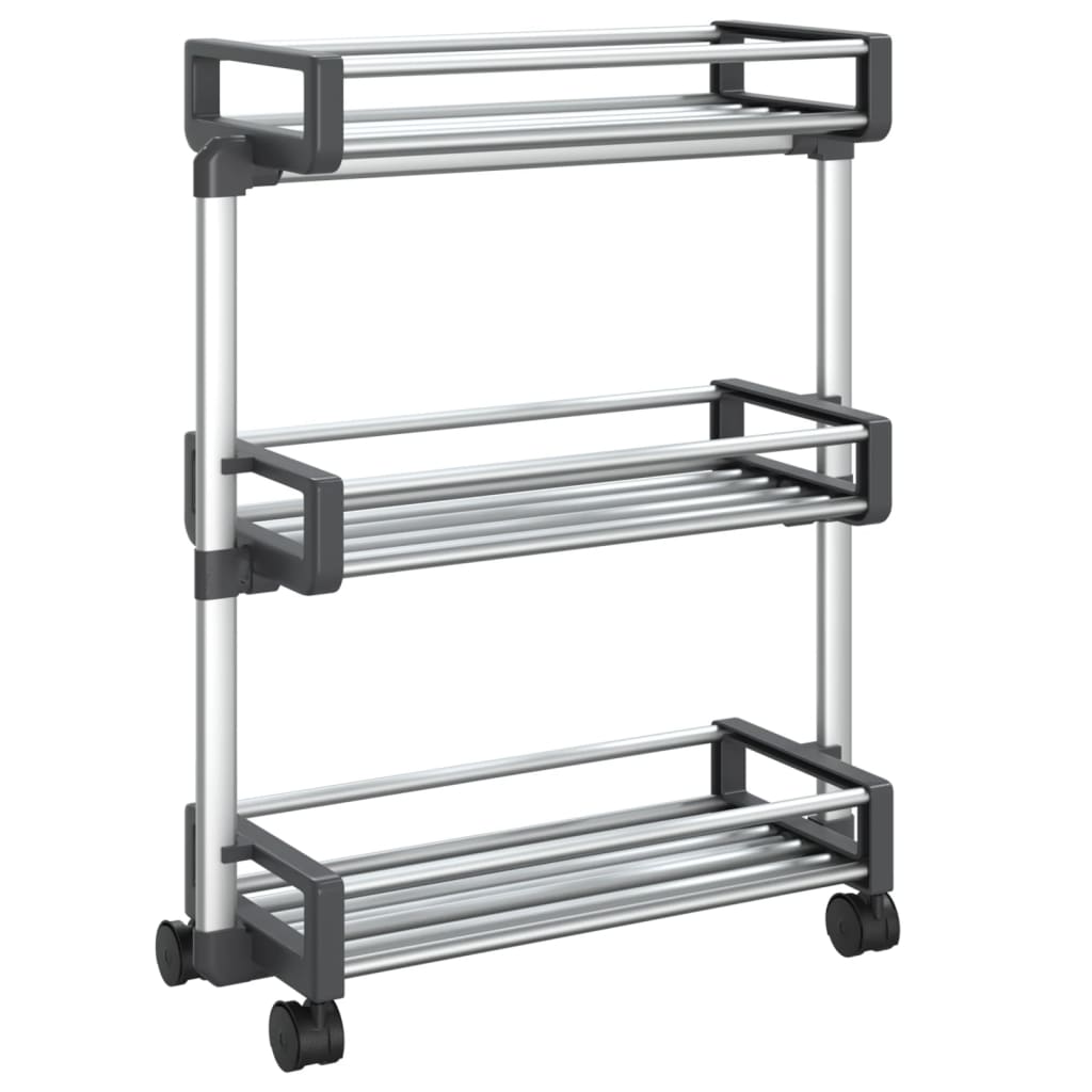 Vidaxl Storage Rack 59x20x75 cm de aluminio