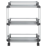 Vidaxl Storage Rack 59x20x75 cm de aluminio