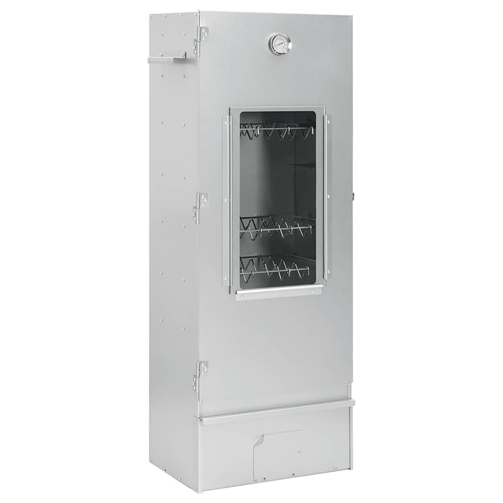 VidaXL Fumoir BBQ avec copeaux de bois 44,5x29x110 cm acier
