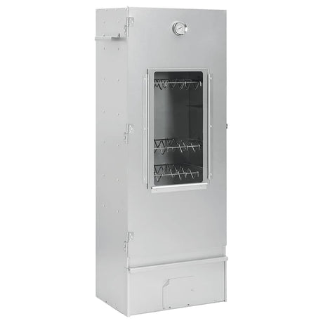 VidaXL Fumoir BBQ avec copeaux de bois 44,5x29x110 cm acier