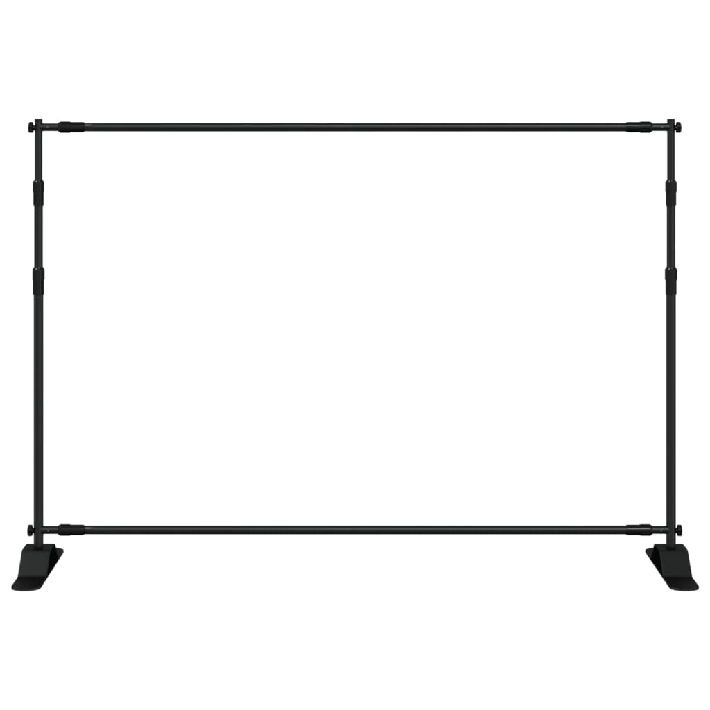 Vidaxl bakgrunnsstandard 305x243 cm stål svart