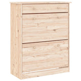Vidaxx armoire à chaussures alta 77x35x96 cm bois de pin massif