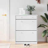 Vidaxx armoire à chaussures alta 77x35x96 cm bois de pin massif blanc
