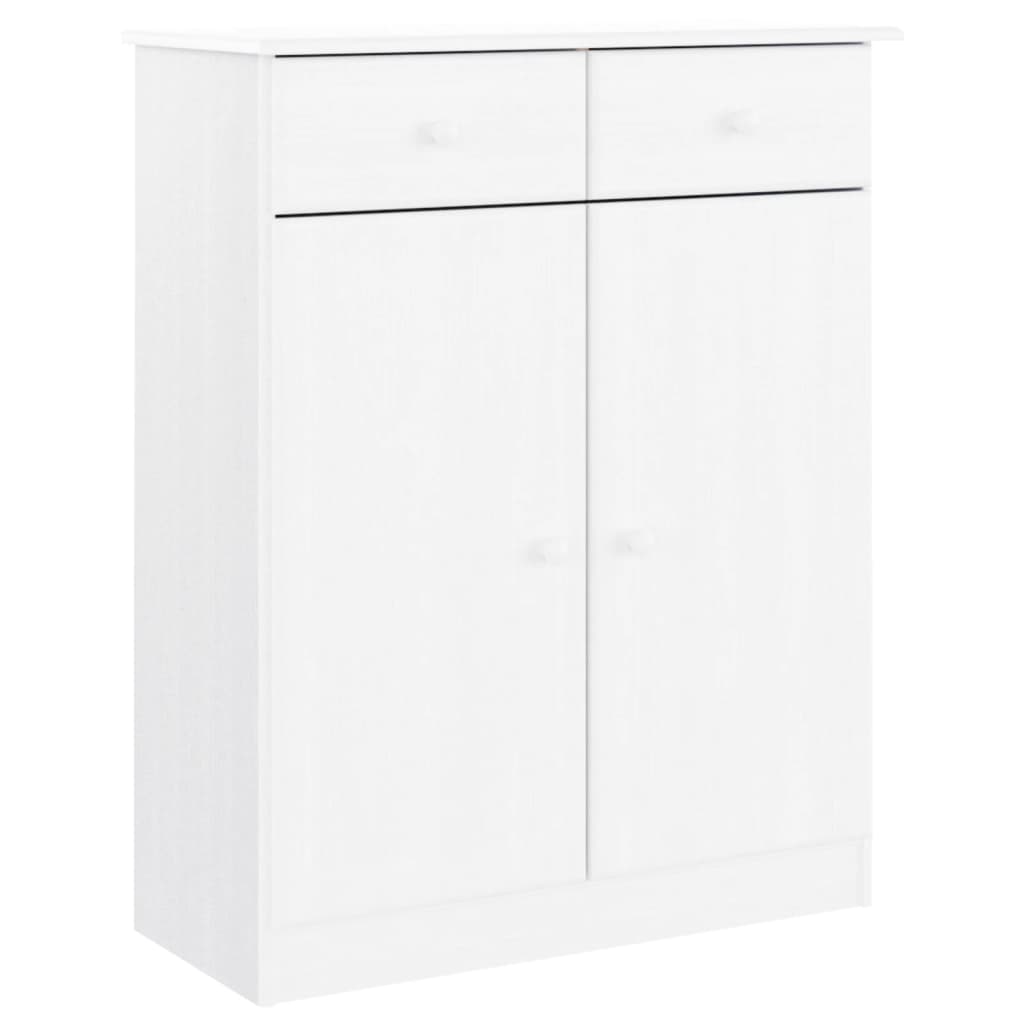 Vidaxx armoire à chaussures alta 77x35x96 cm bois de pin massif blanc