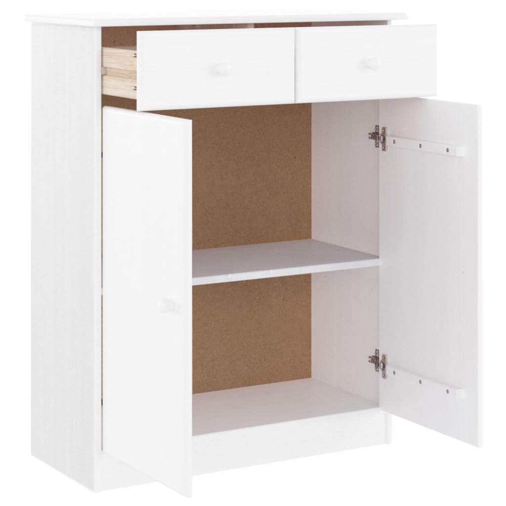 Vidaxx armoire à chaussures alta 77x35x96 cm bois de pin massif blanc