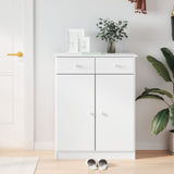 Vidaxx armoire à chaussures alta 77x35x96 cm bois de pin massif blanc
