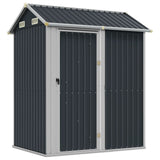 Vidaxl Garden Shed 192x152.5x237 cm galvanisert stål Antracittfarge