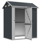 Vidaxl Garden Shed 192x152.5x237 cm galvanisert stål Antracittfarge