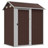 Vidaxl Garden Shed 192x152.5x237 cm galvanisert stålbrun