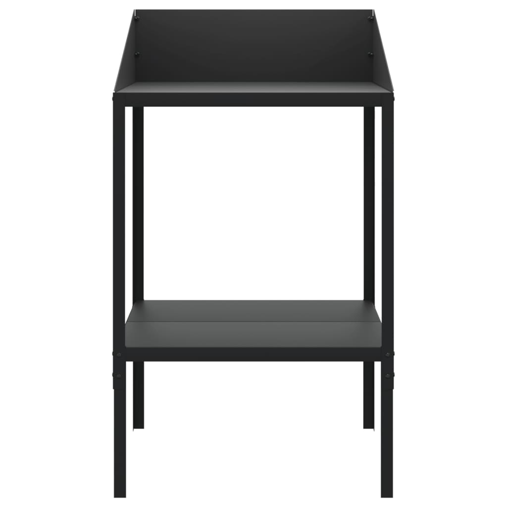 Vidaxxl support pour plantes 56,5x54,5x100 cm acier galvanisé anthracite