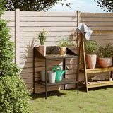 Vidaxx support pour plantes 75,5x54,5x100 cm acier galvanisé anthracite