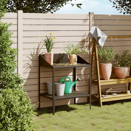 Vidaxx support pour plantes 75,5x54,5x100 cm acier galvanisé anthracite