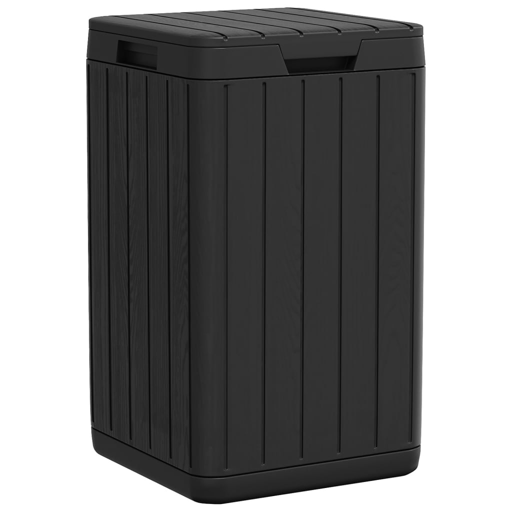 Vidaxl Garden Waste Bin 38x38x65 cm polipropeno antracita