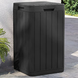 Vidaxl Garden Waste Bin 38x38x65 cm Polypropène anthracite -colored