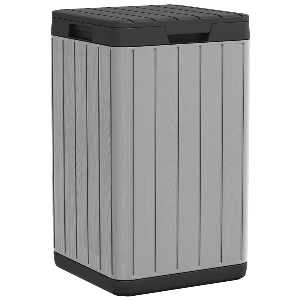 Vidaxl Garden Waste Bin 38x38x65 CM Polipropene Gray