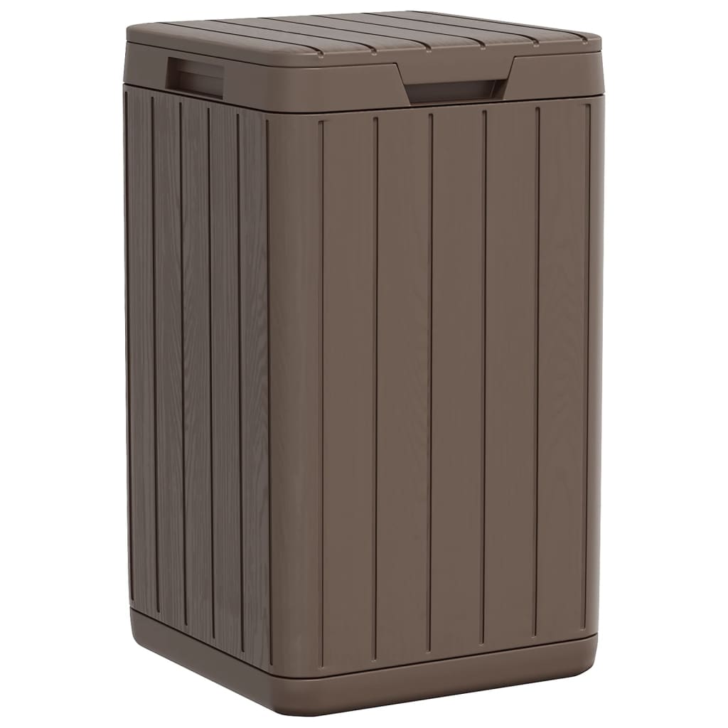 Vidaxl Garden Waste Bin 38x38x65 cm en polypropène brun