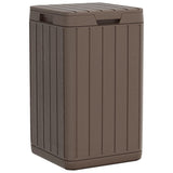 Vidaxl Garden Waste Bin 38x38x65 cm en polypropène brun
