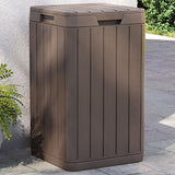 Vidaxl Garden Waste Bin 38x38x65 cm Polypropene Brown