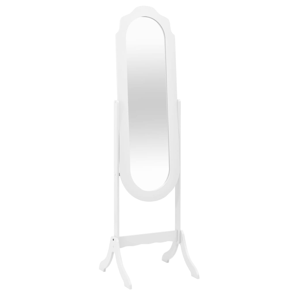 Vidaxx miroir autoportant 45,5x47,5x160 cm bois fini blanc