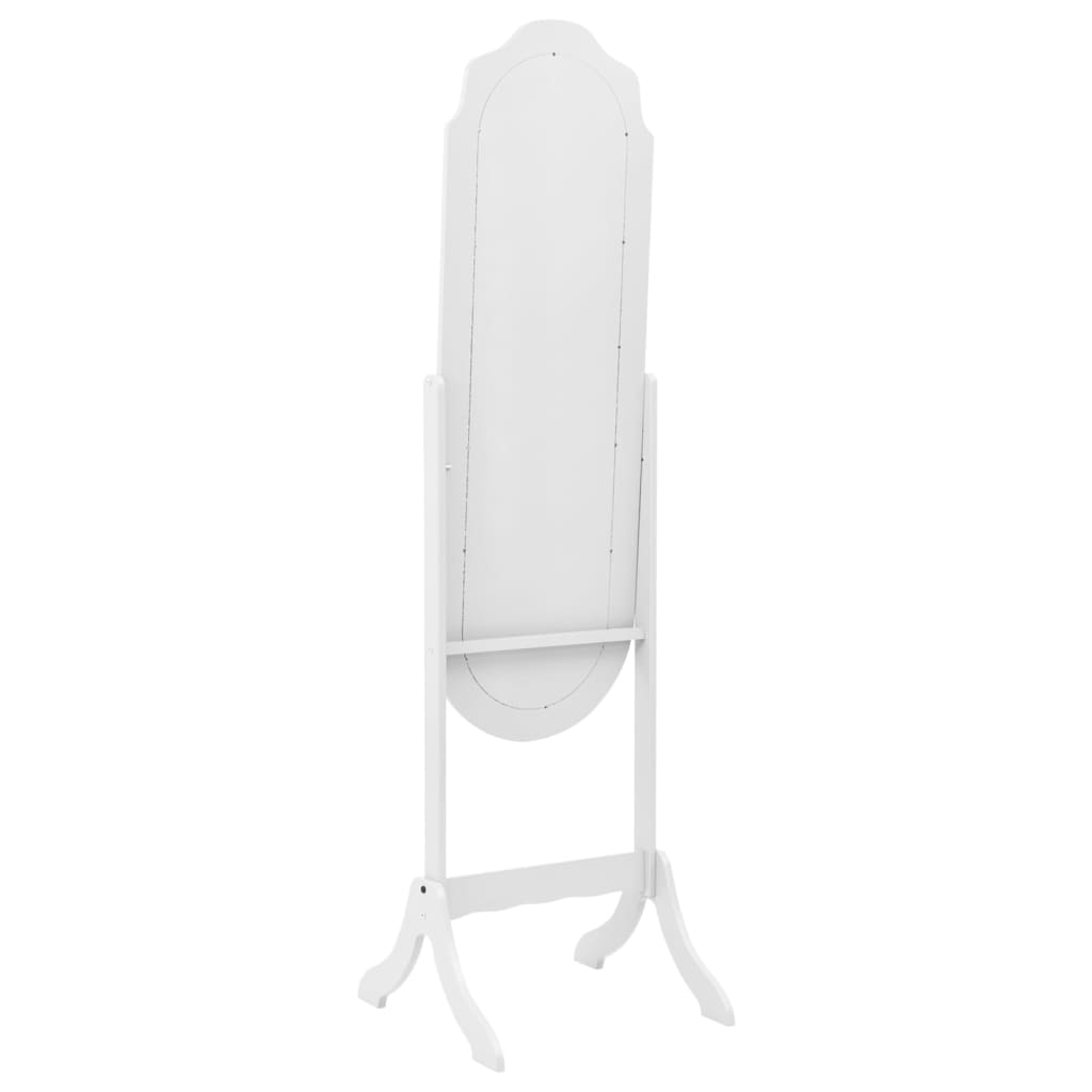 Vidaxx miroir autoportant 45,5x47,5x160 cm bois fini blanc