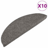 Vidaxl Mat à escalier auto-adhésif 10 ST 56x17x3 cm Gray