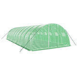 Vidaxl tuinkas con telaio in acciaio 40 m² 10x4x2 m verde