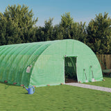 Vidaxl tuinkas avec cadre en acier 96 m² 16x6x2,85 m vert