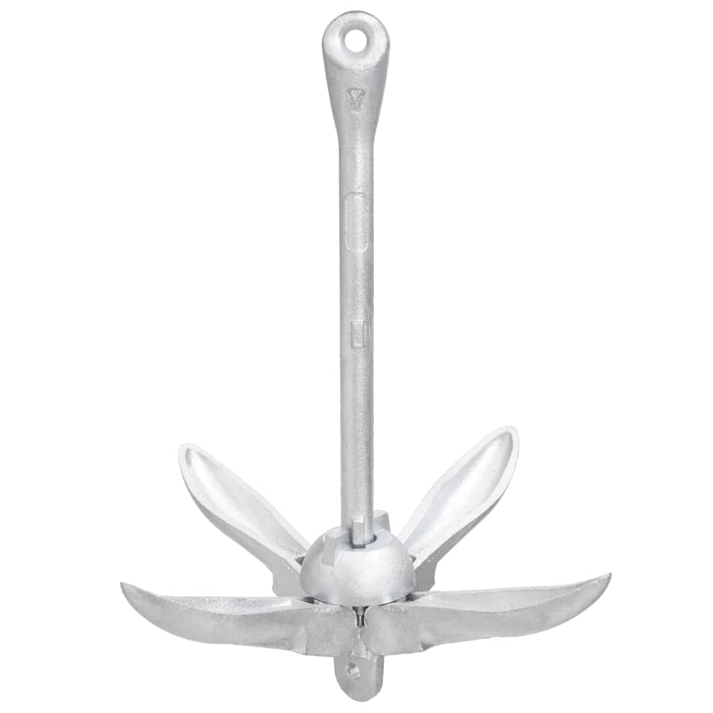 Vidaxx ancre pliable 4 kg en fonte galvanisée à chaud argent