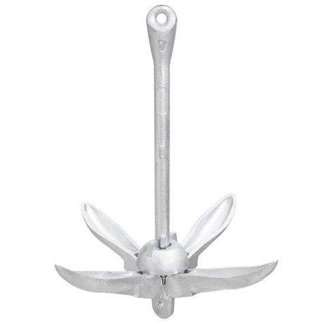 Vidaxx ancre pliable 4 kg en fonte galvanisée à chaud argent