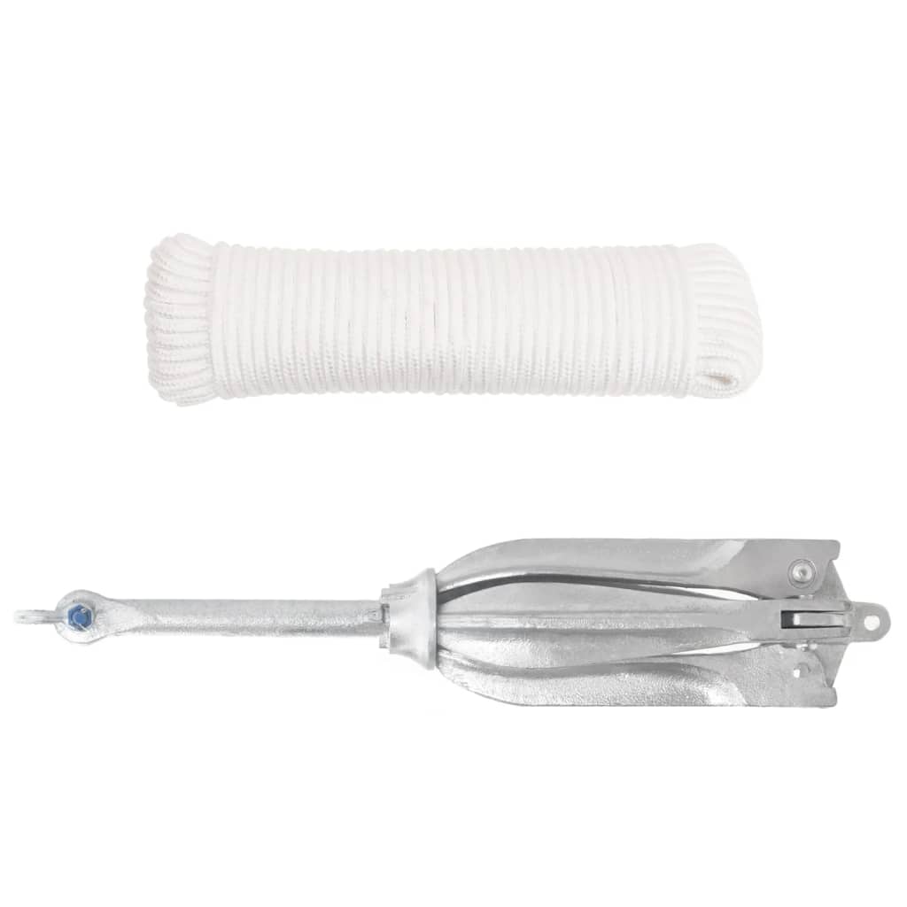 Ancre Vidaxx avec corde pliable 12 kg en fonte galvanisée à chaud