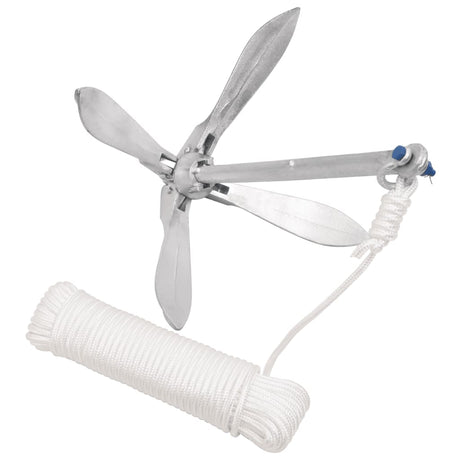 Ancre Vidaxx avec corde pliable 12 kg en fonte galvanisée à chaud