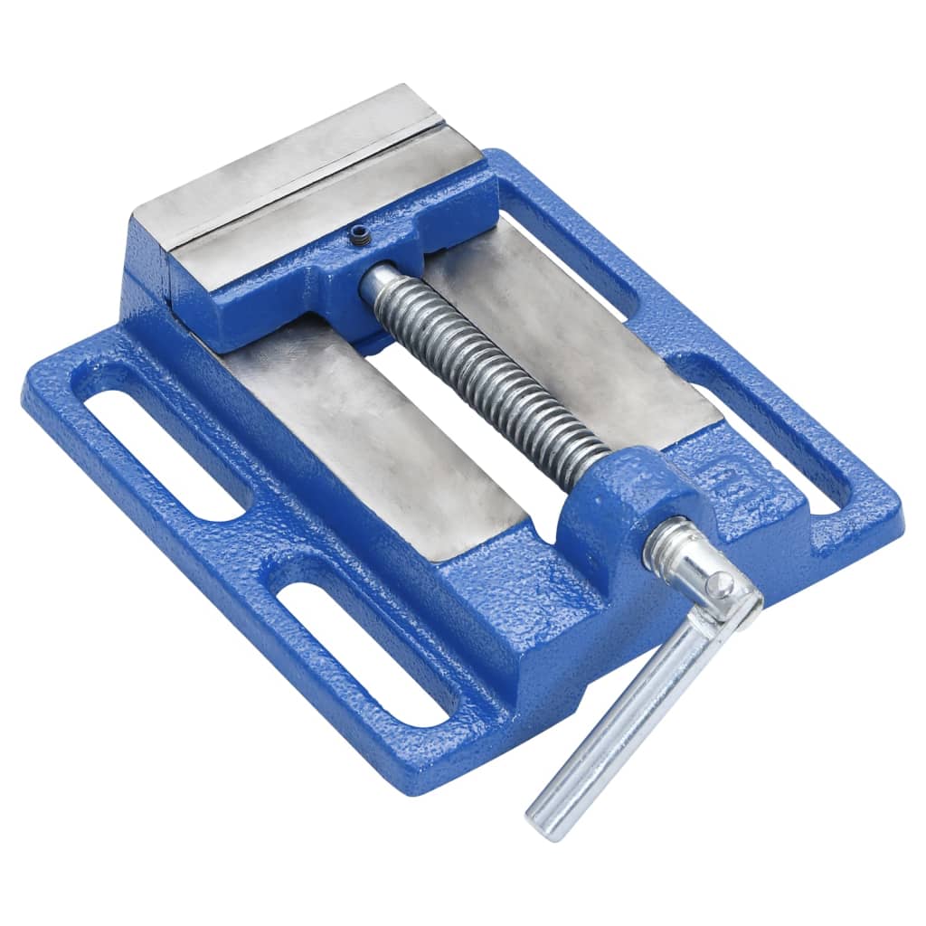 Vidaxx étau pour perceuse à colonne 76 mm fonte bleu