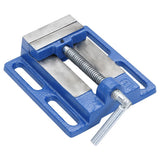 Vidaxx étau pour perceuse à colonne 76 mm fonte bleu