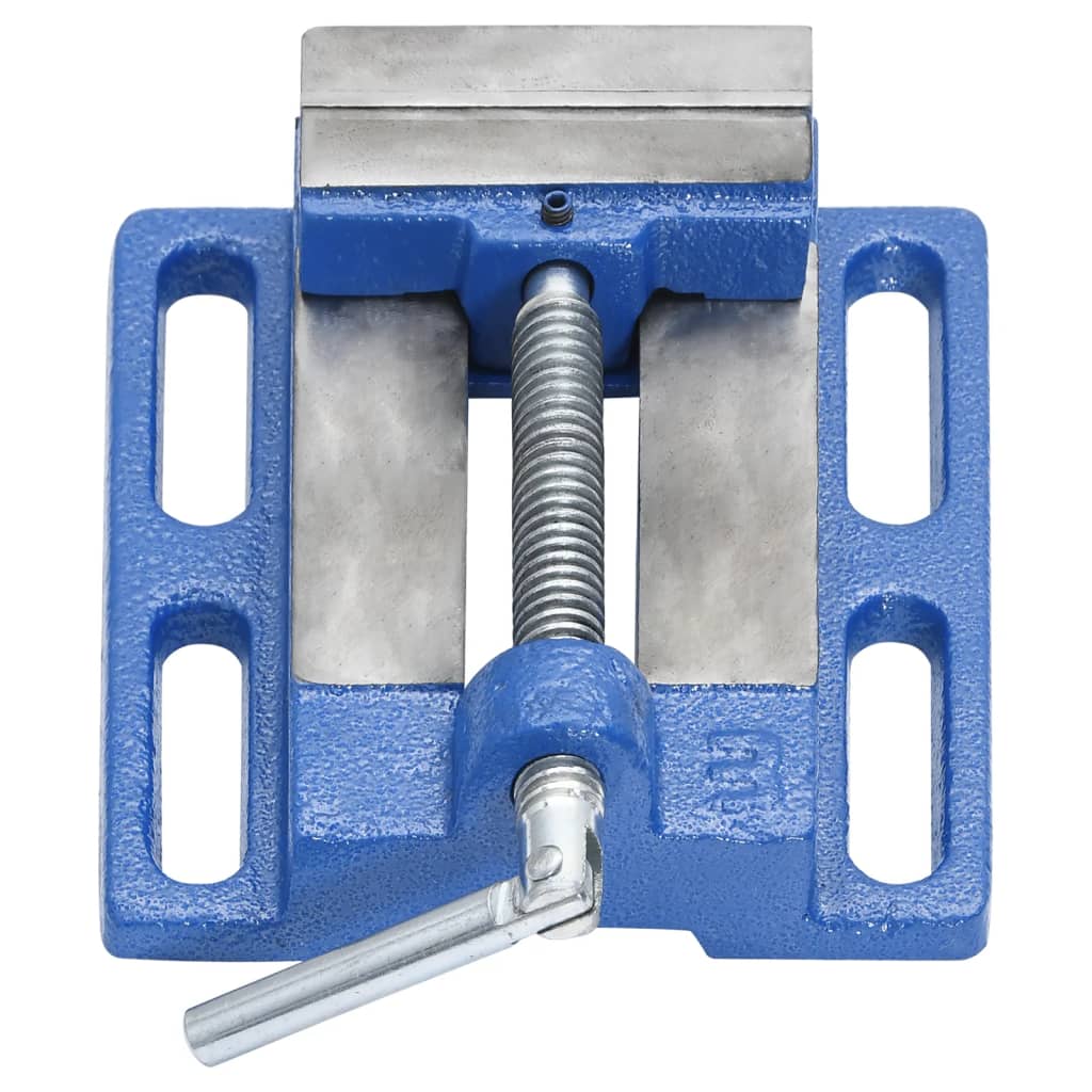 Vidaxx étau pour perceuse à colonne 76 mm fonte bleu