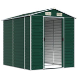 Vidaxl Garden Shed 191x215x198 cm galvanisert stålgrønn