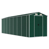 Vidaxl Garden Shed 191x640x198 cm galvanisert stålgrønn