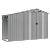 Vidaxl Garden Shed 277x93x179 cm galvaniseret stålgrå