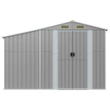 Vidaxl Garden Shed 277x93x179 cm galvaniseret stålgrå