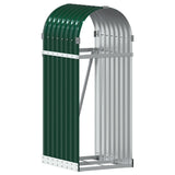 Vidaxx stockage de bois de chauffage 40x45x100 cm acier galvanisé vert