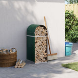 Vidaxx stockage de bois de chauffage 40x45x100 cm acier galvanisé vert
