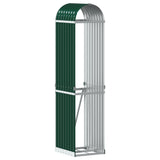 Vidaxx stockage de bois de chauffage 40x45x170 cm acier galvanisé vert