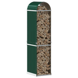 Vidaxx stockage de bois de chauffage 40x45x170 cm acier galvanisé vert